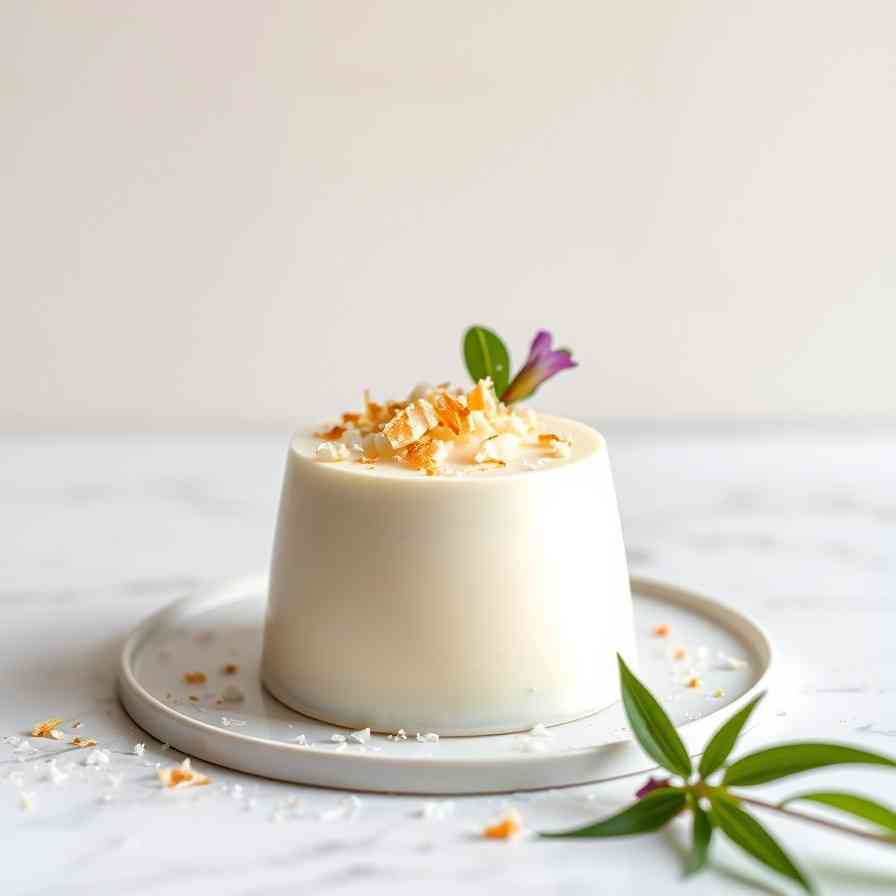 Creamy Coconut Blancmange - Easy Sweetened Condensed Milk Dessert